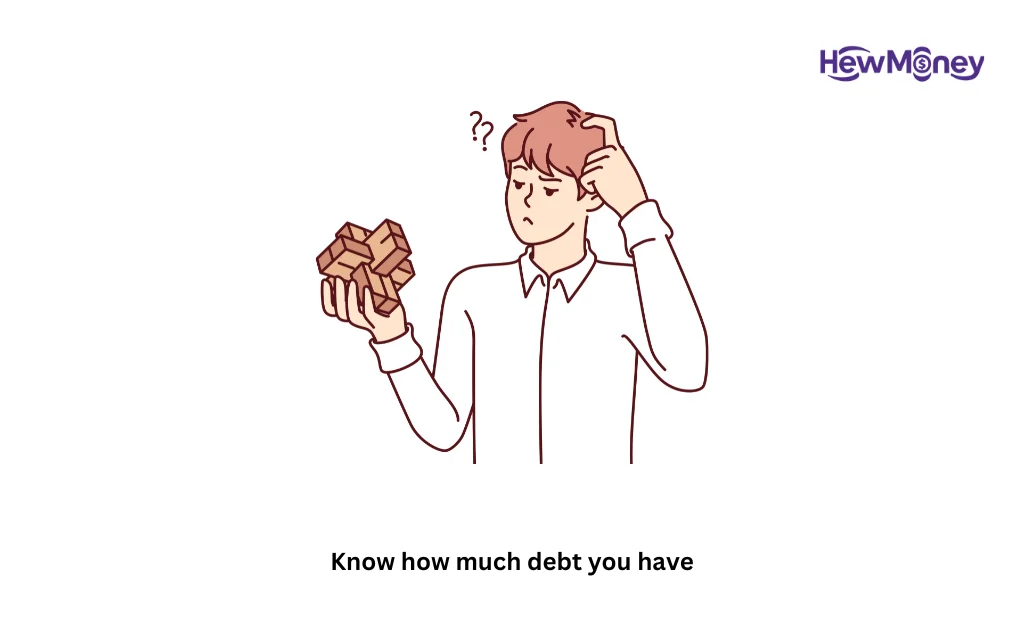 Know how much debt you have
