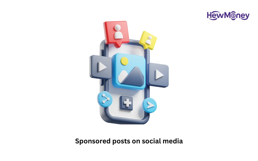 Sponsored posts on social media